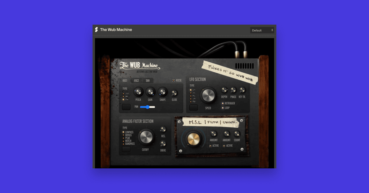 Wub machine | Monophonic synthesizer online | Soundation