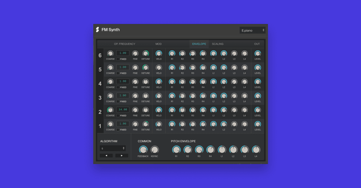FM synth Online FM synthesizer Soundation